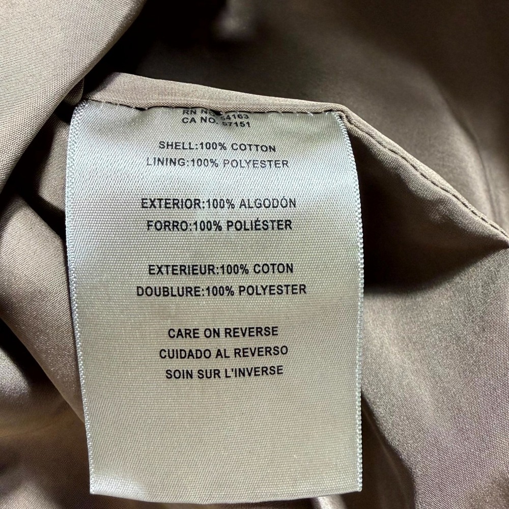 Levi's Military Jacket Mens Small Beige Cotton Canvas Workwear Utility Pockets - Picture 9 of 10